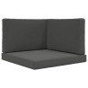 Coussin de canapé d'extérieur 3 pcs Anthracite Polyester 531335531335