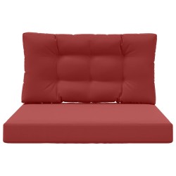 Coussin de canapé d'extérieur 2 pcs Bordeaux Polyester 531336531336