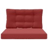 Coussin de canapé d'extérieur 2 pcs Bordeaux Polyester 531336531336
