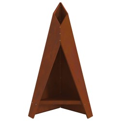 Foyer de cheminée Marron 58 x 40 x 100 cm Acier patiné 531339531339