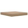 Coussin de canapé d'extérieur 2 pcs Taupe Polyester 531341531341