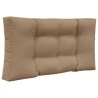 Coussin de canapé d'extérieur 2 pcs Taupe Polyester 531341531341