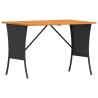 Table de jardin avec dessus en bois d'acacia noir 105x75x72 cm 531342531342