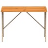 Table de jardin avec dessus en bois d'acacia beige 105x75x72 cm 531343531343