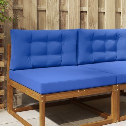 Coussin de canapé d'extérieur 2 pcs Turquoise Polyester 531348531348