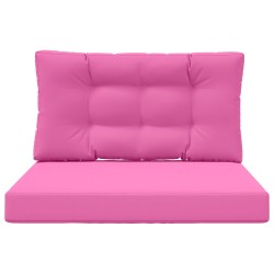 Coussin de canapé d'extérieur 2 pcs Rose Polyester 531349531349