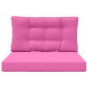 Coussin de canapé d'extérieur 2 pcs Rose Polyester 531349531349