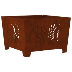 Braise Marron 60 x 60 x 40 cm Acier patiné 531351531351