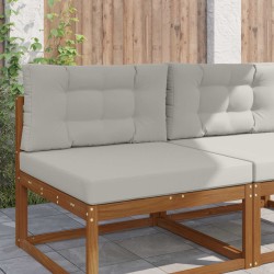 Coussin de canapé d'extérieur 2 pcs Gris Polyester 531353531353