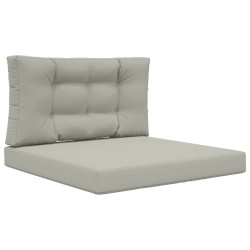 Coussin de canapé d'extérieur 2 pcs Gris Polyester 531353531353