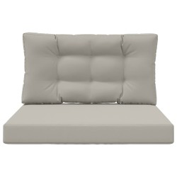 Coussin de canapé d'extérieur 2 pcs Gris Polyester 531353531353