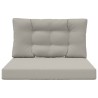 Coussin de canapé d'extérieur 2 pcs Gris Polyester 531353531353