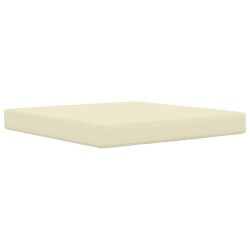 Coussin de canapé d'extérieur 2 pcs Crème Polyester 531355531355