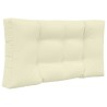 Coussin de canapé d'extérieur 2 pcs Crème Polyester 531355531355