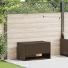 Coffre à coussins d'extérieur marron 100x55x55,5 cm polyrotin 531358531358