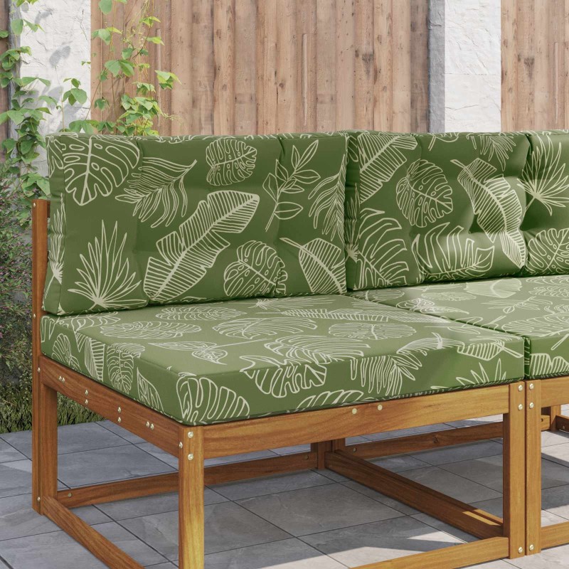 Coussin de canapé d'extérieur 2 pcs Modèle feuille Polyester 531361531361