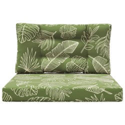 Coussin de canapé d'extérieur 2 pcs Modèle feuille Polyester 531361531361