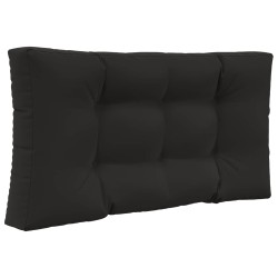 Coussin de canapé d'extérieur 2 pcs Noir Polyester 531364531364