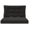 Coussin de canapé d'extérieur 2 pcs Noir Polyester 531364531364