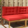 Coussin de canapé d'extérieur 2 pcs Rouge Polyester 531365531365