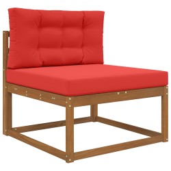 Coussin de canapé d'extérieur 2 pcs Rouge Polyester 531365531365
