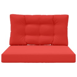 Coussin de canapé d'extérieur 2 pcs Rouge Polyester 531365531365