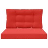 Coussin de canapé d'extérieur 2 pcs Rouge Polyester 531365531365