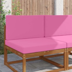 Coussin de canapé d'extérieur 2 pcs Rose Polyester 531370531370