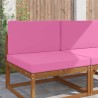 Coussin de canapé d'extérieur 2 pcs Rose Polyester 531370531370