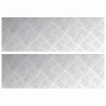 Nez de marche Rectangulaire 2 pcs Argenté 60 x 20 cm Aluminium 531372531372