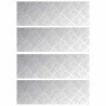 Nez de marche Rectangulaire 4 pcs Argenté 60 x 20 cm Aluminium 531373531373