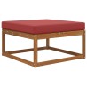 Coussin de canapé d'extérieur Bordeaux 80 x 80 x 8 cm Polyester 531374531374
