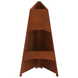 Braise Marron 50 x 50 x 95 cm Acier patiné 531376531376