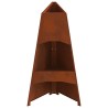 Braise Marron 50 x 50 x 95 cm Acier patiné 531376531376