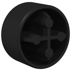 Bouchons de table de baby-foot 10 pcs Noir 1,5 x 1,5 x 1 cm PP 531378531378