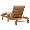 Transat Beige 200 x 67 x 84 cm Bois d'Acacia Massif 531381531381