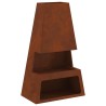 Braise Marron 60 x 35 x 100 cm Acier patiné 531384531384