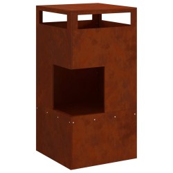 Braise Marron 50 x 50 x 100 cm Acier patiné 531388531388