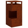 Braise Marron 50 x 50 x 100 cm Acier patiné 531388531388