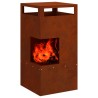 Braise Marron 50 x 50 x 100 cm Acier patiné 531388531388