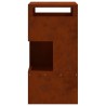 Braise Marron 50 x 50 x 100 cm Acier patiné 531388531388