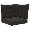 Coussin de canapé d'extérieur 3 pcs Noir Polyester 531389531389