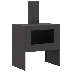 Braise Noir 60 x 40 x 96 cm Acier 531390531390