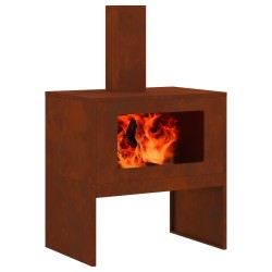 Braise Marron 60 x 40 x 96 cm Acier patiné 531391531391
