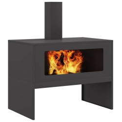 Braise Noir 80 x 50 x 96 cm Acier laminé à froid 531392531392
