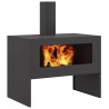 Braise Noir 80 x 50 x 96 cm Acier laminé à froid 531392531392
