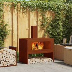 Braise Marron 80 x 50 x 96 cm Acier patiné 531393531393