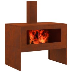 Braise Marron 80 x 50 x 96 cm Acier patiné 531393531393
