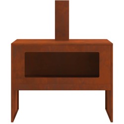 Braise Marron 80 x 50 x 96 cm Acier patiné 531393531393