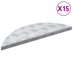 Nez de marche 15 pcs Argenté 60 x 18 x 2,5 cm Aluminium 531397531397